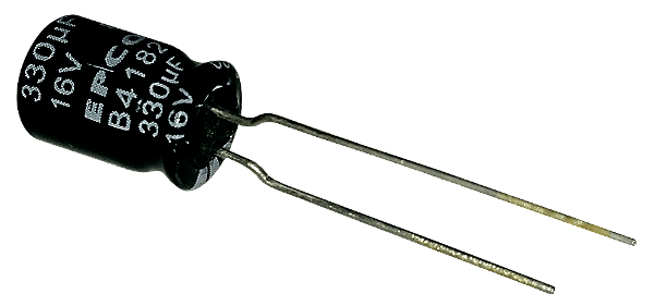 Capacitor Eletrolítico 330uf x 16V