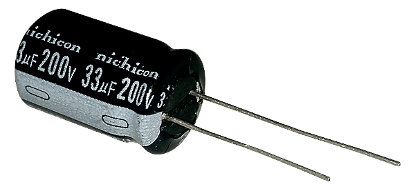 Capacitor Eletrolítico 33uf x 200V
