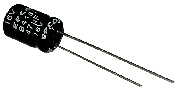 Capacitor Eletrolítico 47uf x 16V