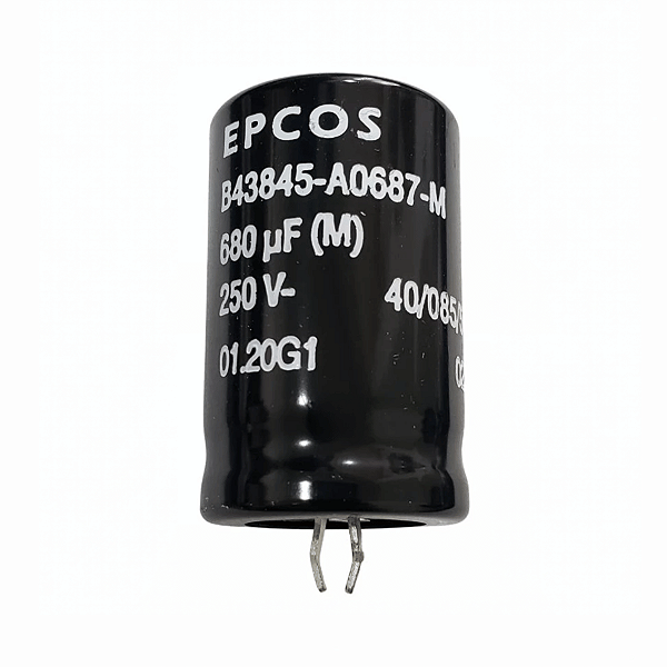 Capacitor Eletrolítico 680uF 250V B43845 Epcos