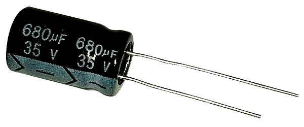 Capacitor Eletrolítico 680uf x 35V