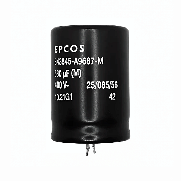 Capacitor Eletrolítico 680uF 400V B43845-A9687-M Epcos