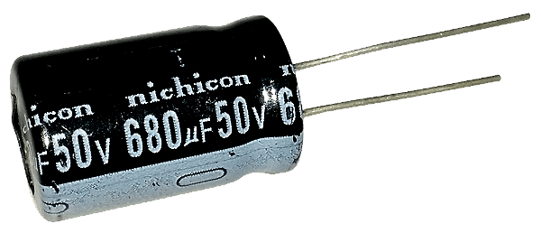 Capacitor Eletrolítico 680uf x 50V