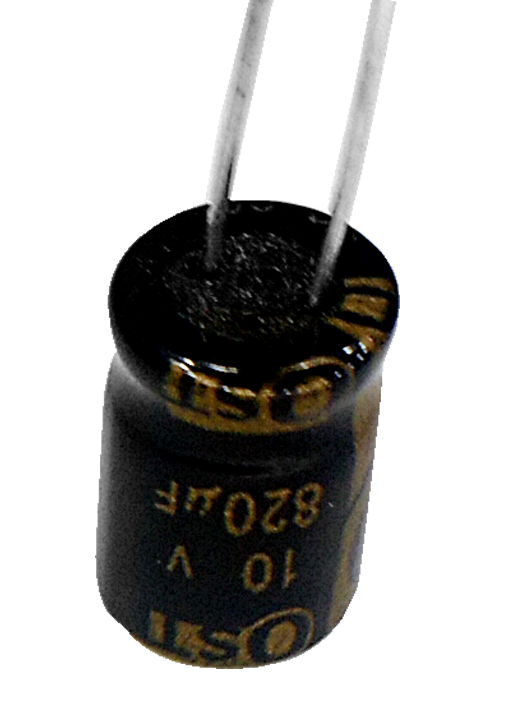 Capacitor Eletrolítico 820uf x 10V