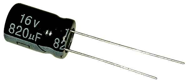 Capacitor Eletrolítico 820uf x 16V