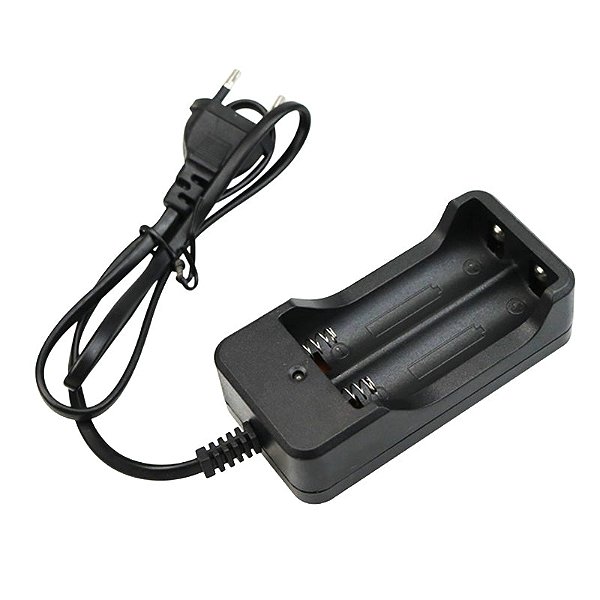 Carregador para bateria 3,7v duplo 18650