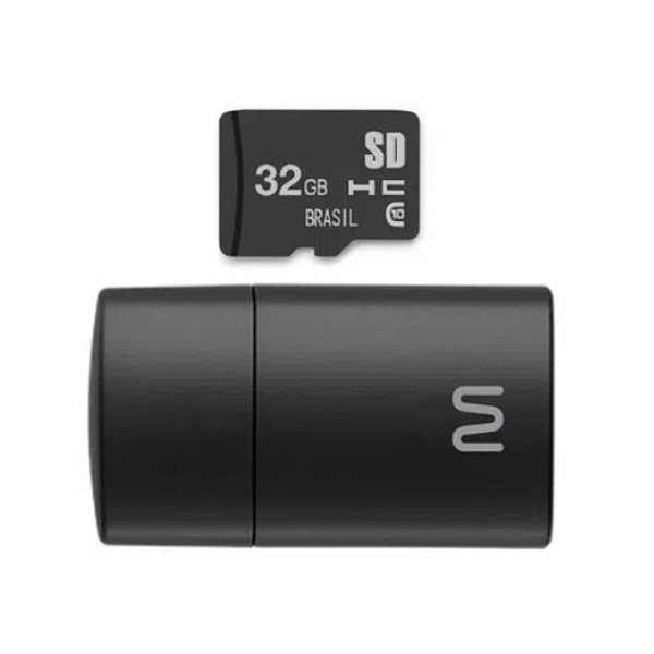 Cartão de Memória + Leitor USB 2X1 32GB Multilaser
