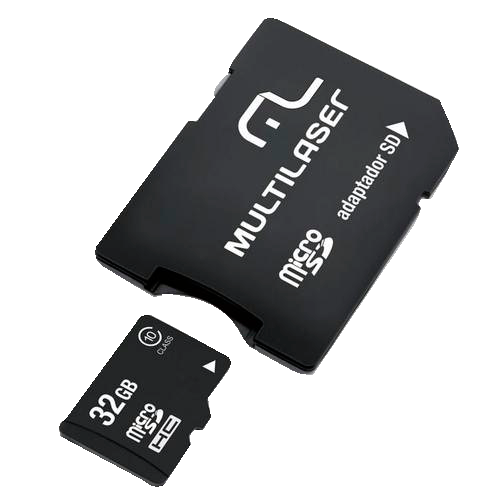 Cartão de Memória Micro SD + Adaptador 32 GB Multilaser