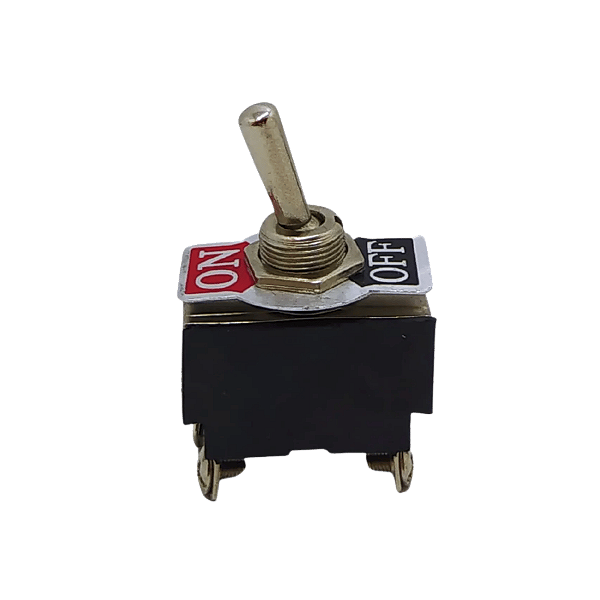 Chave Alavanca 2 Posições 4 Terminais On/off 6a 250v Cor Preto