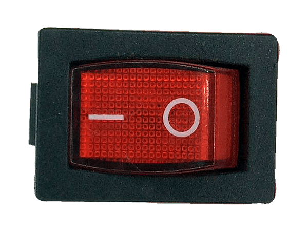 Chave Quadrada Mini L/D 3T. 220v 6A Com luz