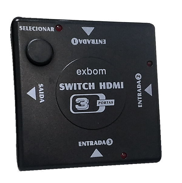 Chave seletora 3x1 HDMI sem Controle