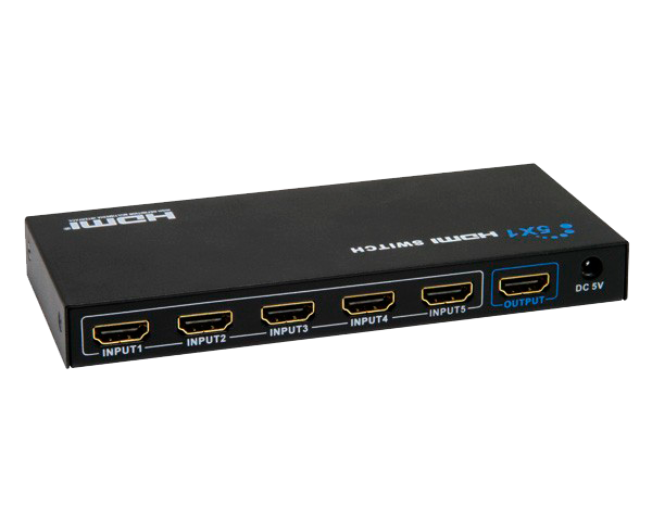 Chave Seletora 5X1 Splitter Adaptador Amplificador para HDTV PS3