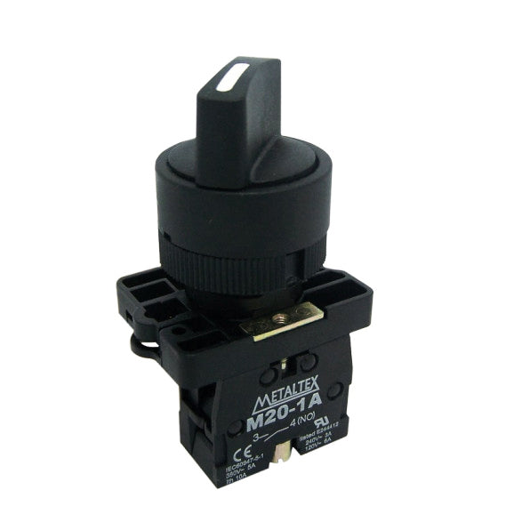 Chave Seletora Knob Curto 2 Posições faixas 90º Metaltex