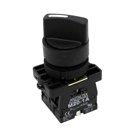 Chave Seletora Knob Curto 3 Posições Faixas 45° Metaltex