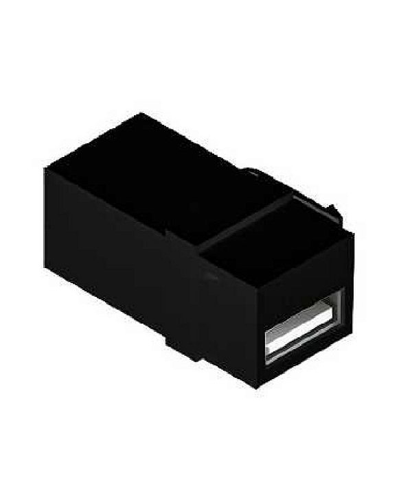 Conector Keystone USB Tipo C Emenda Dutotec - Preto