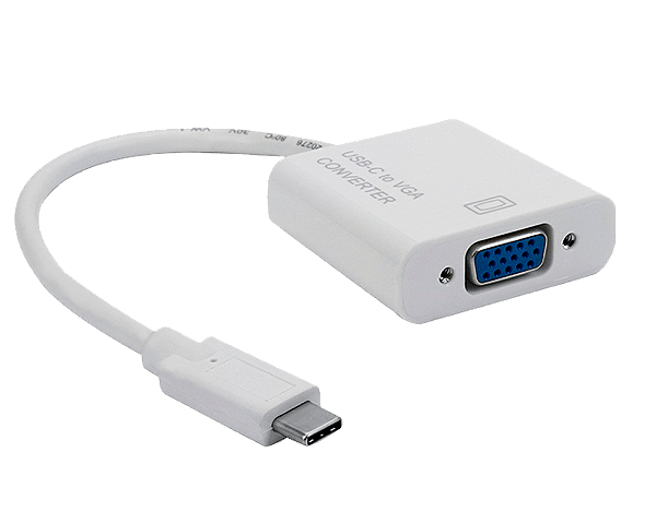Conversor de Vídeo Tipo C 3.1 Para VGA Fêmea 15CM