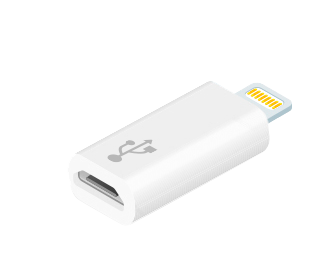 Conversor Lightning para micro USB Comtac