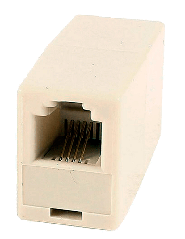 Emenda Jack RJ-11 Fêmea 5 peças