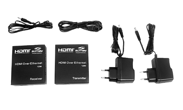 Extensor HDMI por Cabo de Rede 5e/6 até 120 Metros