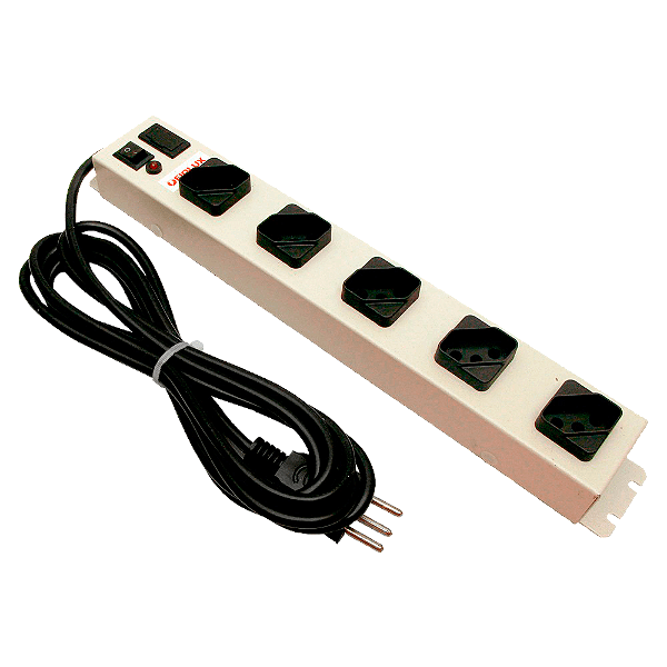 Filtro de Linha 5 Tomadas Bivolt Ferro Padrão NBR Fiolux