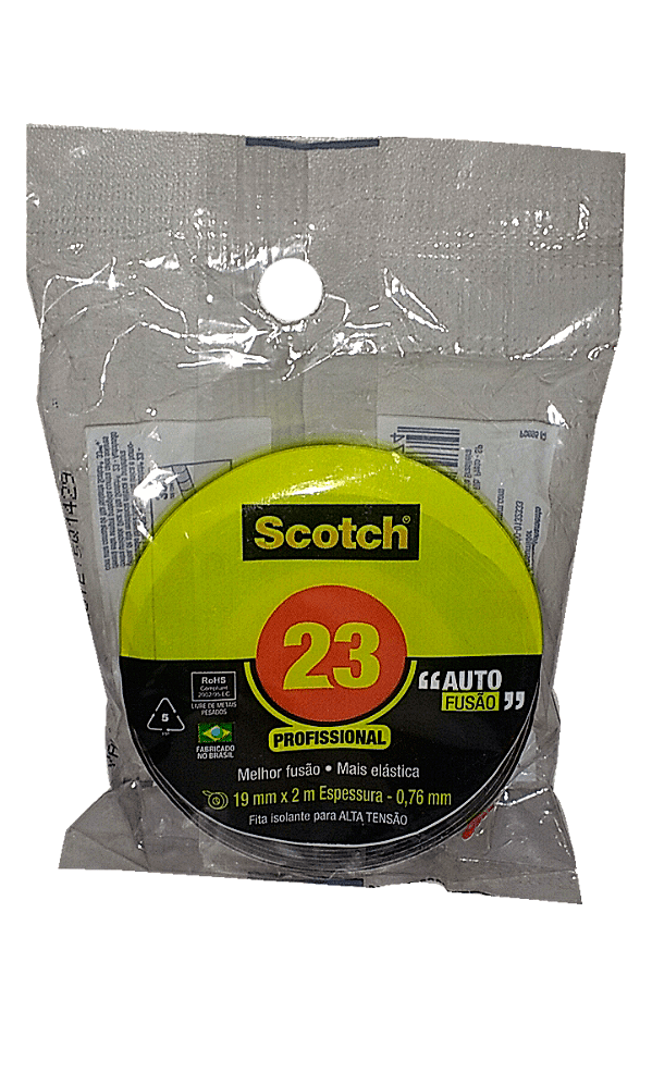 Fita Elétrica de Autofusão 23 BR 19mm x 2m Scotch 3M