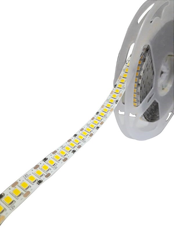 Fita LED 3528 12v 240 Leds 5 Metros Branco Frio