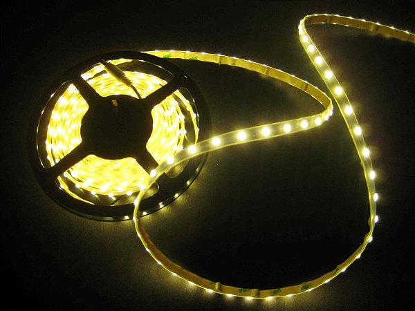 Fita Led 5050 12v 5 Metros Branco Quente