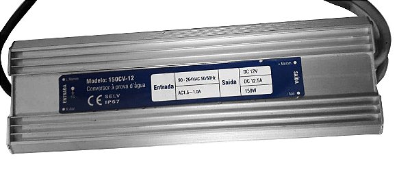 Fonte Blindada Driver LED 12V 150w
