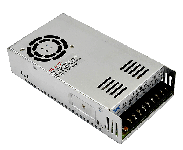 Fonte Chaveada Metálica 24V 15A 350W Bivolt