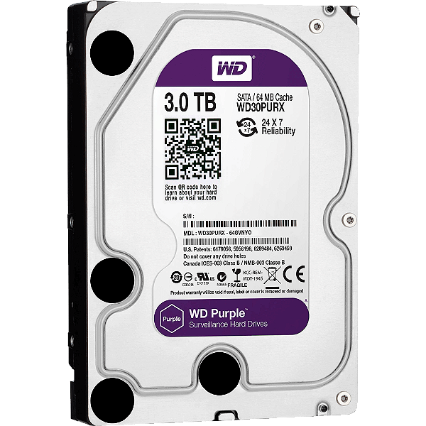 HD Intelbras/Western Digital 3TB