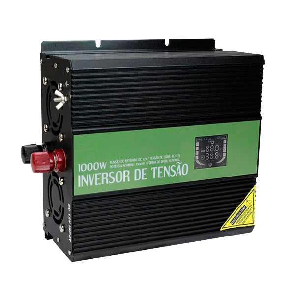 Inversor de Potência 12v 1000w 110v Onda Senoidal