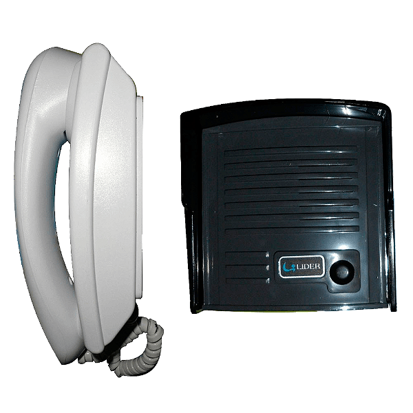Kit Interfone Porteiro Eletrônico Lider LR-520B