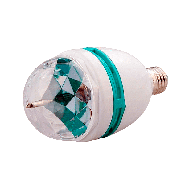 Lâmpada Giratoria de LED Colorida