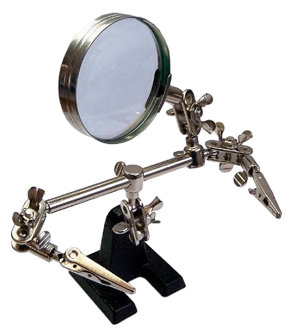 Lupa com Suporte e Pinça Hikari HL-S10