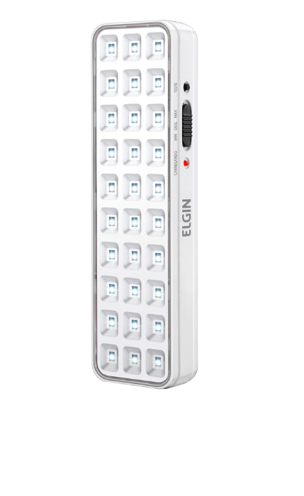 Luz de Emergência c/ 30 LEDS ELGIN - Bivolt - Lítio