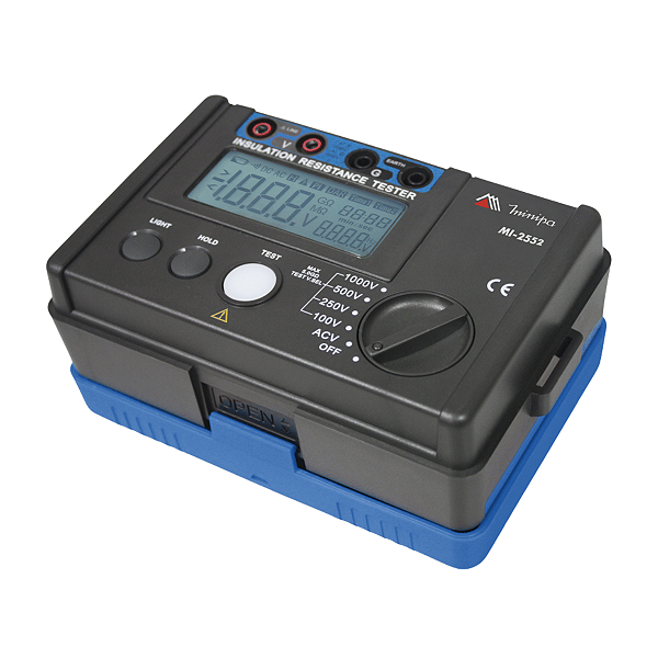 Megôhmetro Digital Minipa MI-2552 Teste Isolação 1000V CAT III