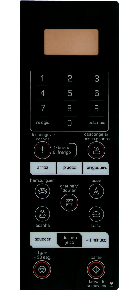 Membrana para Micro-ondas Brastemp BMK 35 AE all black - 2113047