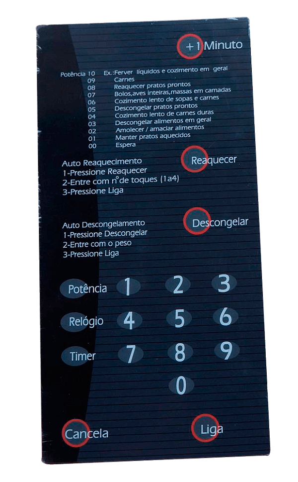 Membrana para Micro-ondas Brastemp BMP 31 PRT S/Dourador - 2113011