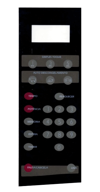 Membrana para Micro-ondas Brastemp BMP 40 ESB PRETA - 2113014