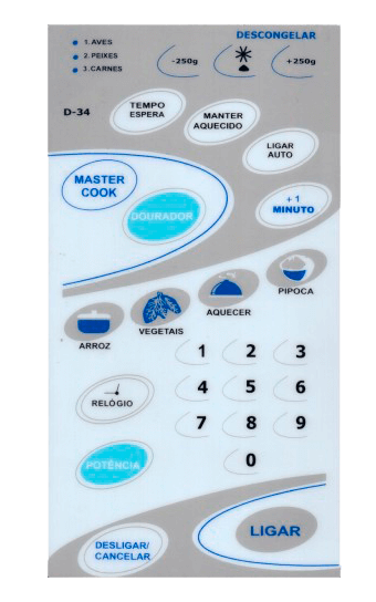 Membrana para Micro-ondas CCE D 34 C/Dourador - 2115001