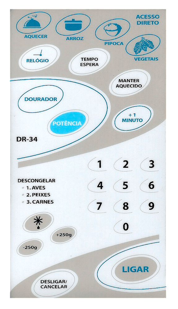 Membrana para Micro-ondas CCE DR 34 C/Dourador - 2115002