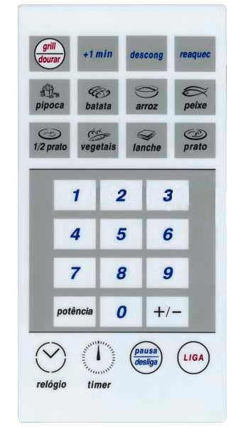 Membrana para Micro-ondas GE JEI 1185 C/Dourador - 2125002