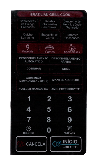 Membrana para Micro-ondas LG MH 7047 Brazilian Grill - 2126024