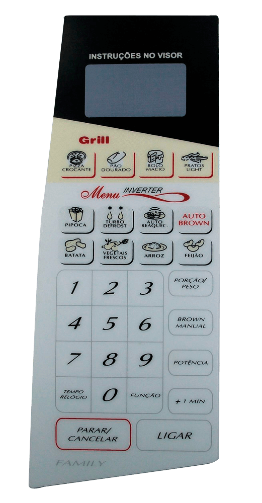 Membrana para Micro-ondas Panasonic NN G 62 BH C/ Relevo