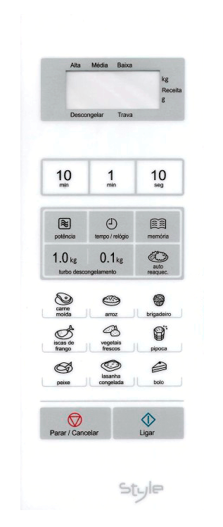 Membrana para Micro-ondas Panasonic NN ST 341