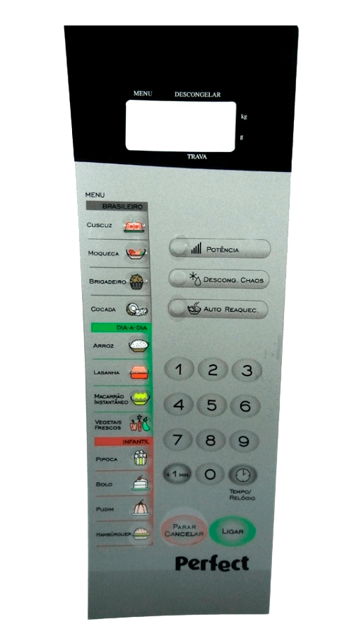 Membrana para Micro-ondas Panasonic NN ST 558 C/ Relevo