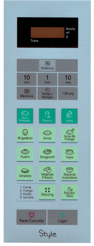 Membrana para Micro-ondas Panasonic NN ST 652W