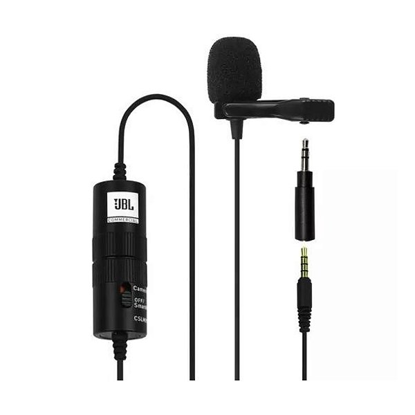 Microfone de Lapela a bateria CSLM20B JBL - Preto