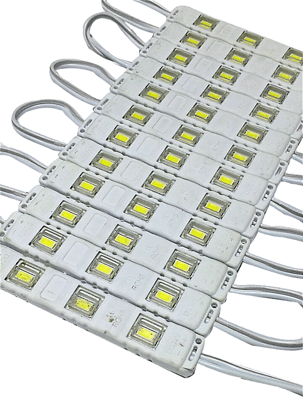 Módulo De Led Para Letra Caixa 3 Leds 5050 Verde