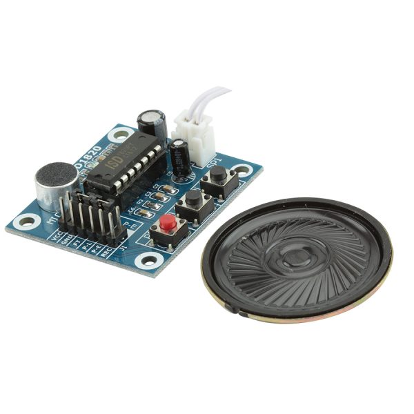 Módulo Gravador de Voz e Player ISD1820 com Alto Falante